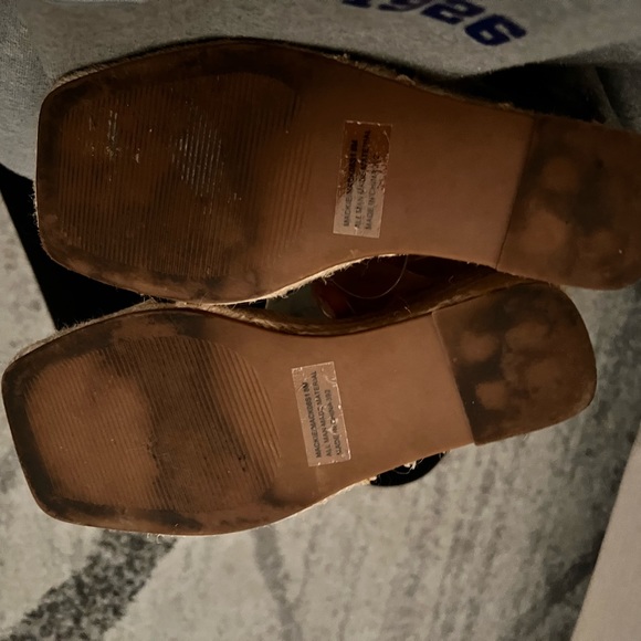 Size 8 Steve Madden platform espadrilles with clear straps - Picture 5 of 6